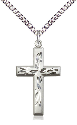 Sterling Silver Cross Medal Catholic Jewelry