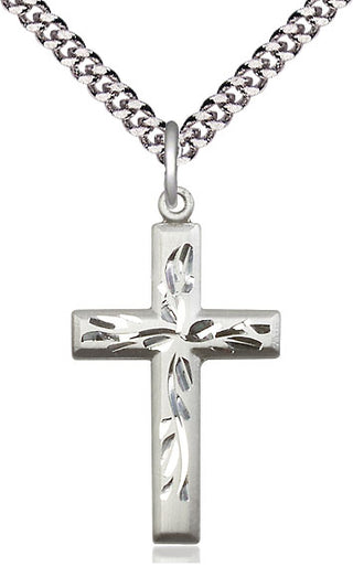 Sterling Silver Cross Medal Catholic Jewelry