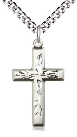 Sterling Silver Cross Medal Catholic Jewelry
