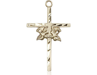 14kt Gold Doves Cross Medal