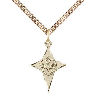 14kt Gold Cross Medal