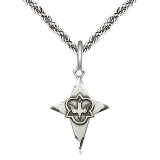 Sterling Silver Cross Medal Religious Jewelry