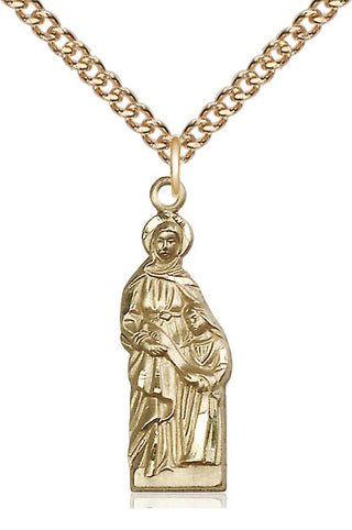 14kt Gold Saint Ann Medal