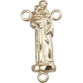 14kt Gold Saint Anthony Rosary Center Rosary Center