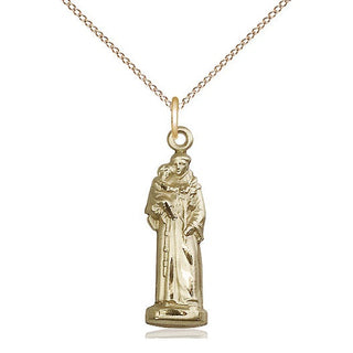 14kt Gold Filled Saint Anthony Medal Catholic Jewelry