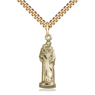 14kt Gold Filled Saint Anthony Medal Catholic Jewelry