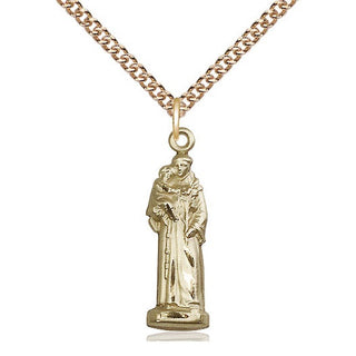14kt Gold Filled Saint Anthony Medal Catholic Jewelry