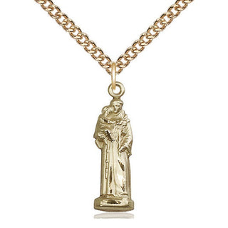 14kt Gold Filled Saint Anthony Medal Catholic Jewelry