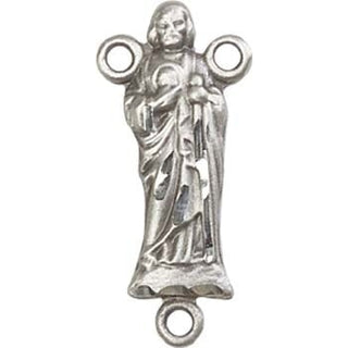 Sterling Silver Saint Jude Rosary Center
