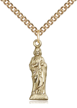 14kt Gold Saint Jude Medal