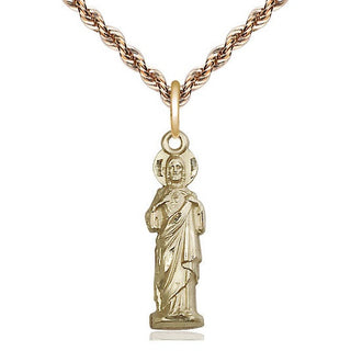14kt Gold Filled Sacred Heart Medal Catholic Jewelry