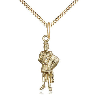 14kt Gold Filled Saint Florian Medal Catholic Jewelry