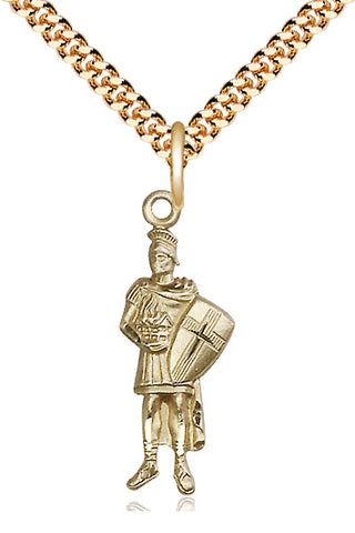 14kt Gold Filled Saint Florian Medal Catholic Jewelry