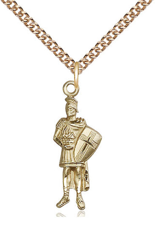 14kt Gold Filled Saint Florian Medal Catholic Jewelry