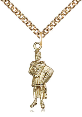 14kt Gold Filled Saint Florian Medal Catholic Jewelry