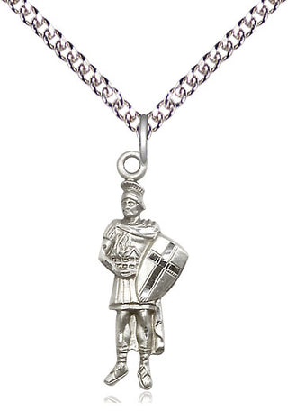 Sterling Silver Saint Florian Medal Catholic Jewelry