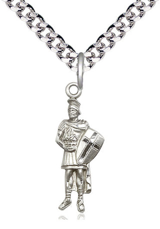 Sterling Silver Saint Florian Medal Catholic Jewelry
