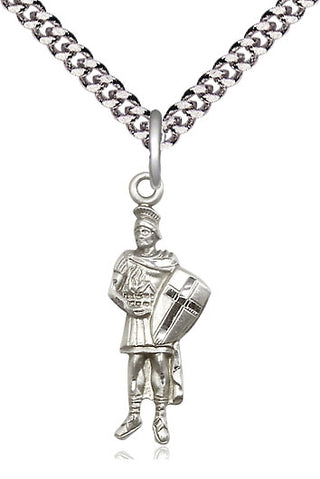 Sterling Silver Saint Florian Medal Catholic Jewelry