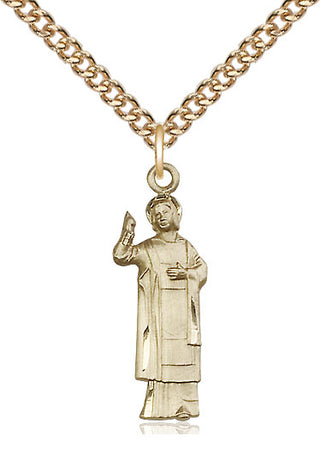 14kt Gold Saint Stephen Medal