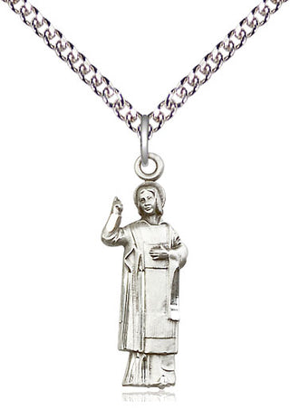 Sterling Silver Saint Stephen Medal Catholic Jewelry