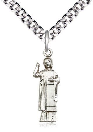 Sterling Silver Saint Stephen Medal Catholic Jewelry