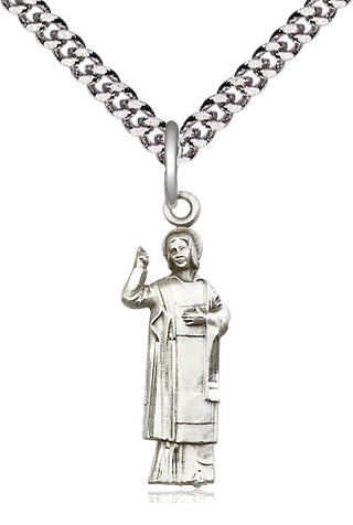 Sterling Silver Saint Stephen Medal Catholic Jewelry