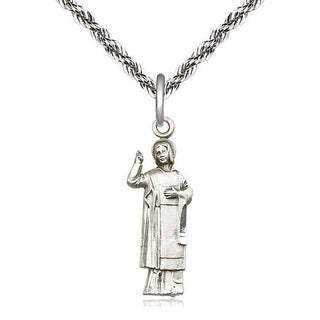 Sterling Silver Saint Stephen Medal Catholic Jewelry