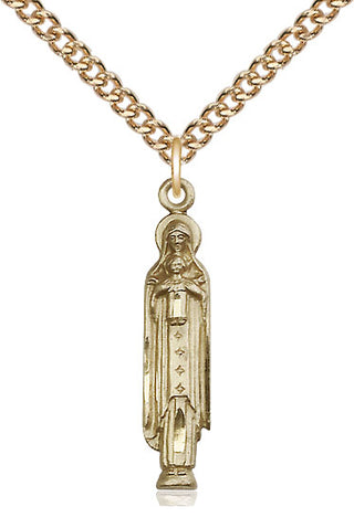 14kt Gold Filled Madonna & Child Medal Catholic Jewelry