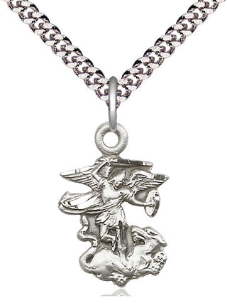 Pewter Saint Michael the Archangel Medal Religious Jewelry