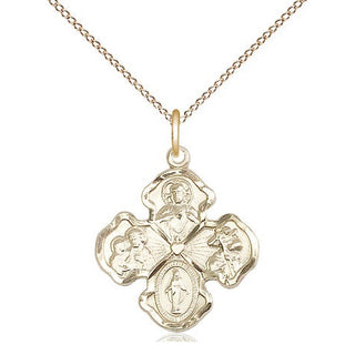 14kt Gold 4-Way Medal