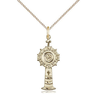 14kt Gold Monstrance Medal
