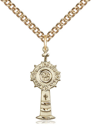 14kt Gold Monstrance Medal