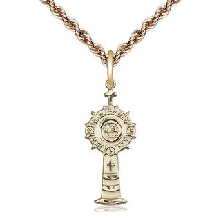 14kt Gold Monstrance Medal
