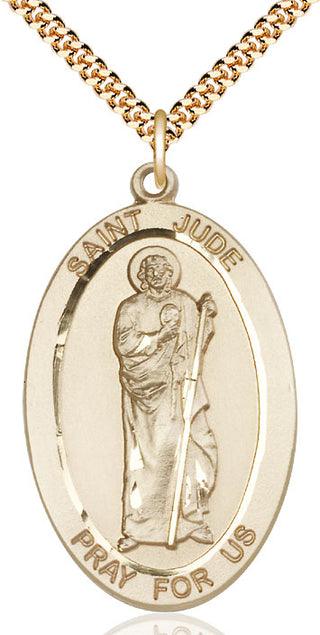 14kt Gold Filled Saint Jude Medal Catholic Jewelry