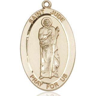14kt Gold Saint Jude Medal