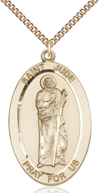 14kt Gold Saint Jude Medal