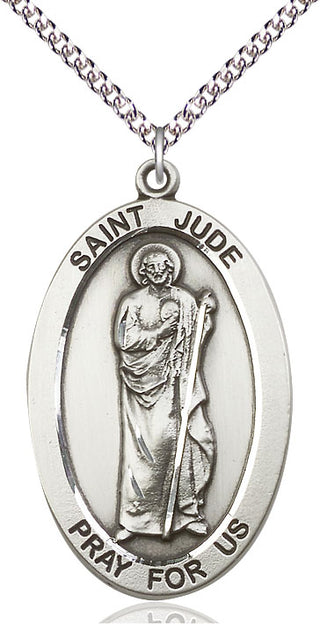 Sterling Silver Saint Jude Medal Catholic Jewelry