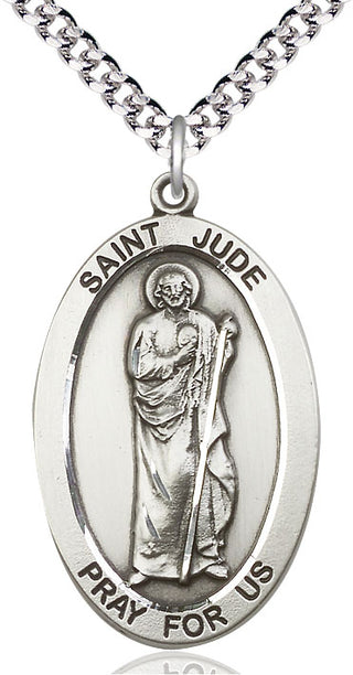 Sterling Silver Saint Jude Medal Catholic Jewelry
