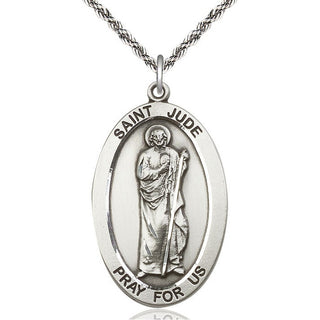 Sterling Silver Saint Jude Medal Catholic Jewelry