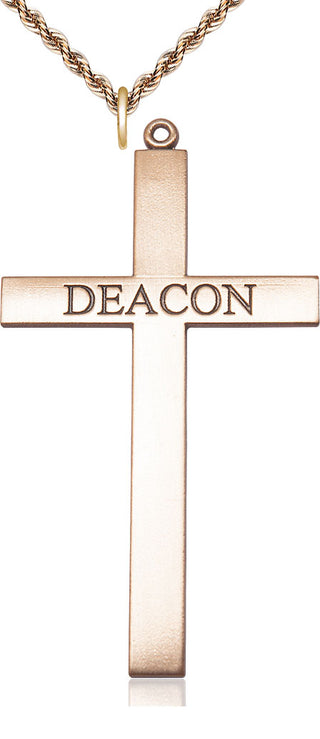 14kt Gold Filled Deacon Cross Medal Catholic Jewelry