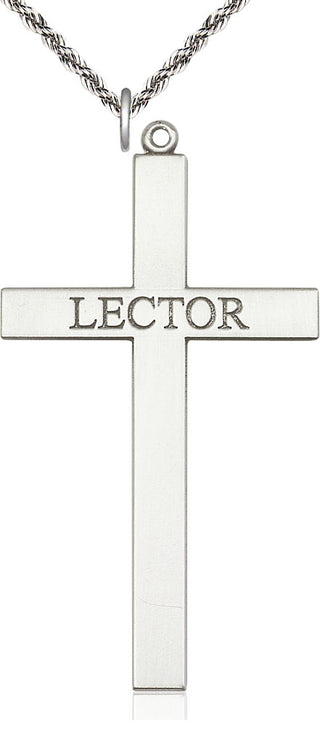 Sterling Silver Lector Cross Medal Catholic Jewelry