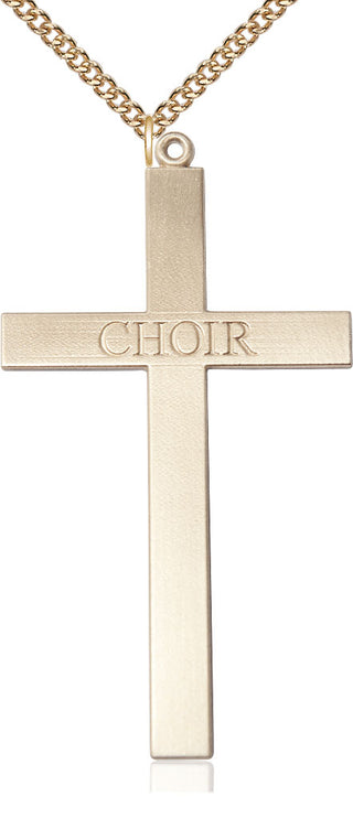 14kt Gold Choir Cross Medal