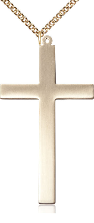 14kt Gold Filled Cross Medal Catholic Jewelry