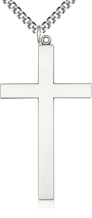 Sterling Silver Cross Medal Catholic Jewelry