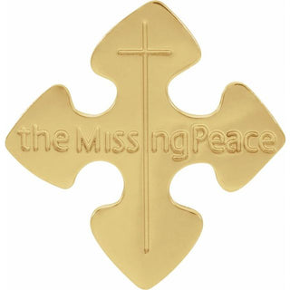 14K Yellow The Missing Peace Lapel Pin