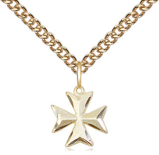 14kt Gold Maltese Cross Medal