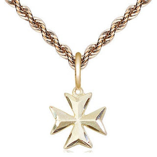 14kt Gold Maltese Cross Medal