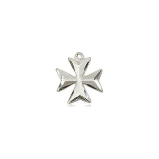 Sterling Silver Maltese Cross Medal