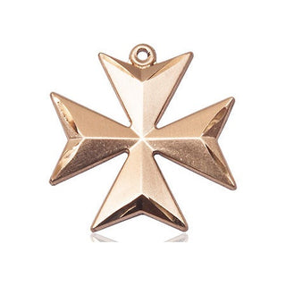 14kt Gold Filled Maltese Cross Medal