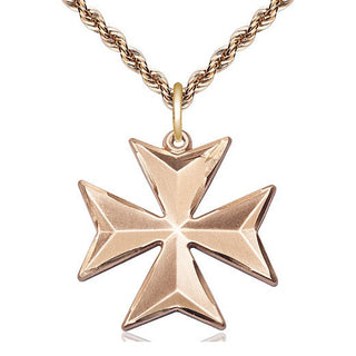 14kt Gold Maltese Cross Medal